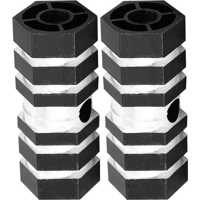 Achteras Peg Fiets Fiets Aluminiumlegering Pegs BMX Pegs (Zwart) gray