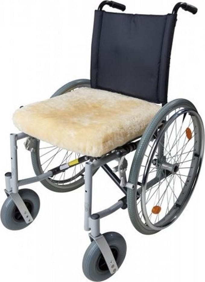 Fellhof stoelkussen merino lamsvacht met memoryfoam