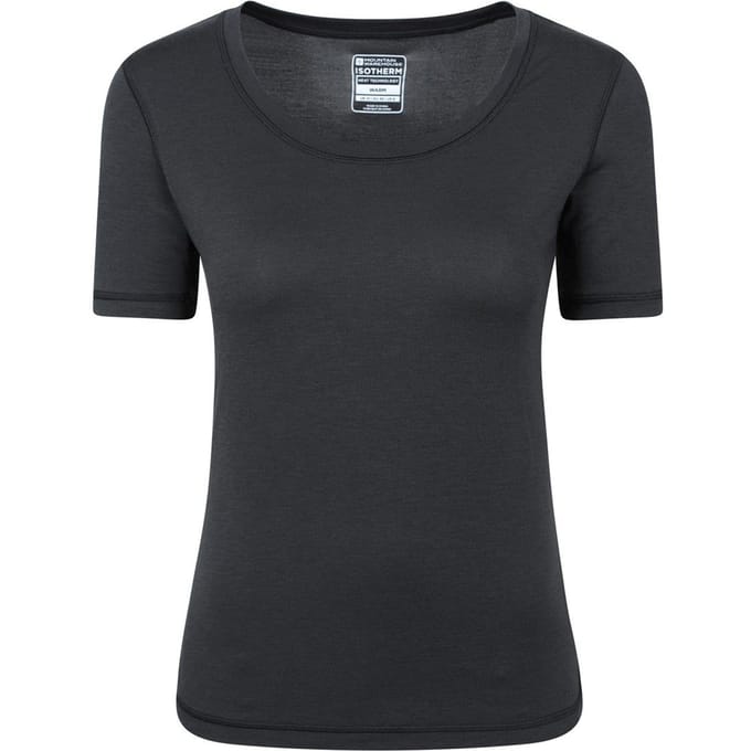 Mountain Warehouse Dames Keep The Heat Isotherm T-Shirt (Zwart)