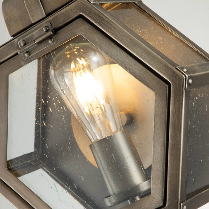 Quintiesse Buitenwandlamp Heath breedte 26,7 cm Bronz