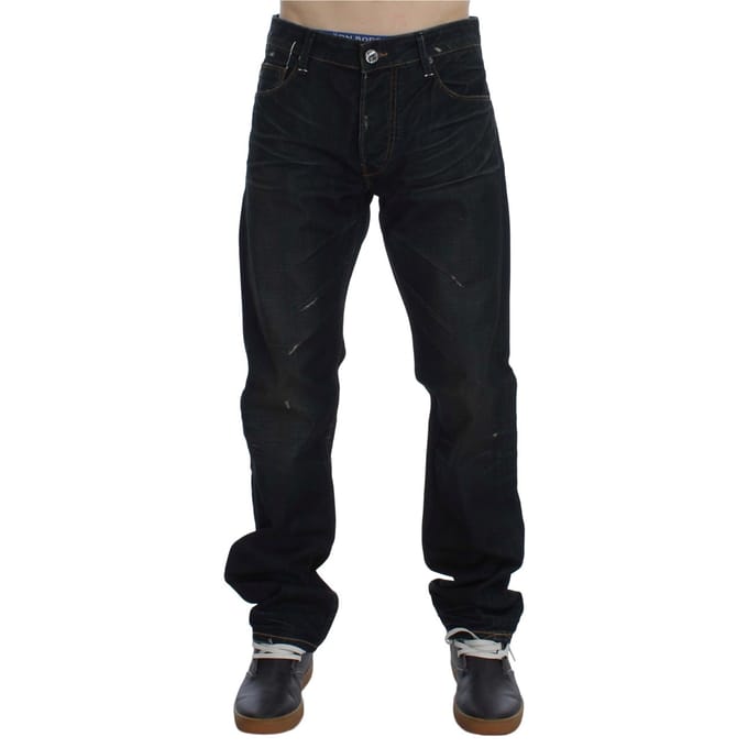 Rechtafsnijdende Donker Gewassen Jeans
