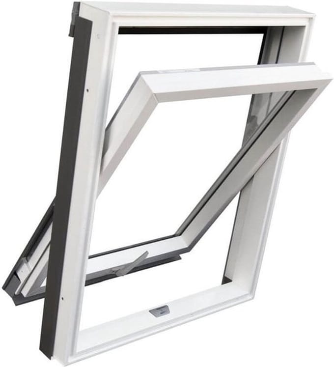 RoofLITE - PRO - Kunststof - PVC - actie dakraam M4A 78x98 - Inc gootstuk