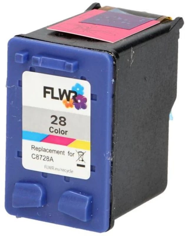 FLWR - Inktcartridge / Alternatief voor de HP 28 / Kleur
