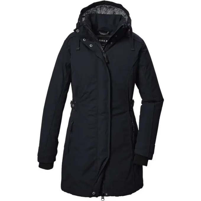 Regular fit parka met verborgen ritssluiting