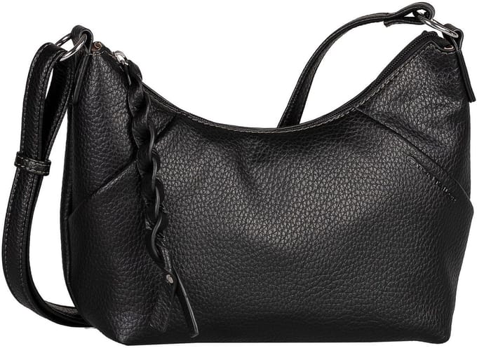 TOM TAILOR schoudertas Ivona Banana Bag Black zwart