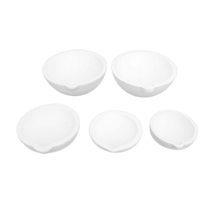 5-delige set kwarts smeltkroezen Hittebestendig Multifunctioneel Sieraden Raffinage Gietpot white