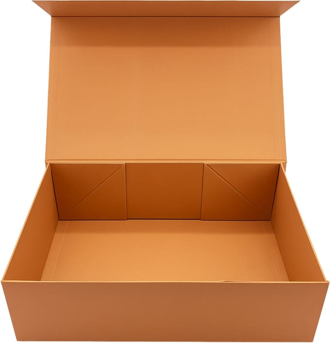 Geschenkdoos (2 Stuks) - Mocha Mousse - 42x32x14 - Magnetisch - Opvouwbaar