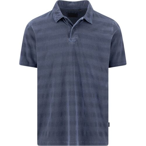 Fynch-Hatton Polo Striped Cotton Jacquard Navy / male