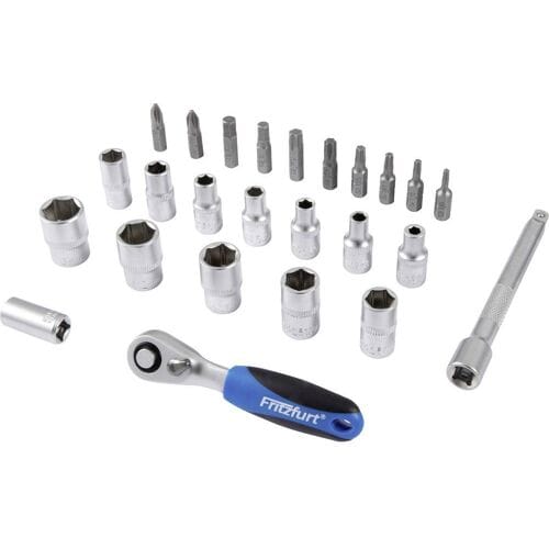 FRITZFURT 6100-3025 Dopsleutelset Metrisch 1/4 (6,3 mm) 25-delig