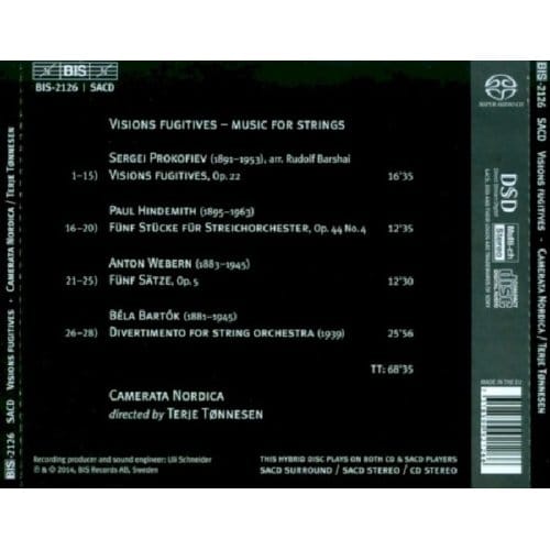 Camerata Nordica & Terje Tonnese - Visions Fugitives - Music For Strings (SACD)