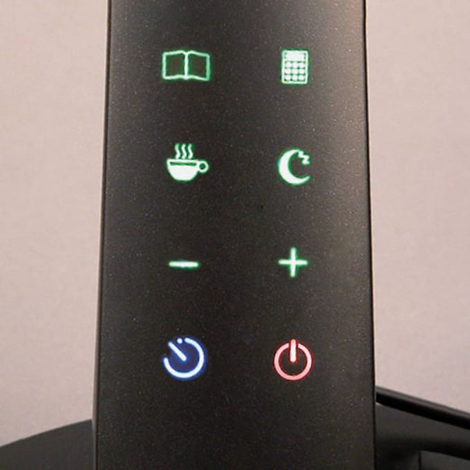 Aluminor LED bureaulamp Zig met bedieningsveld zwart