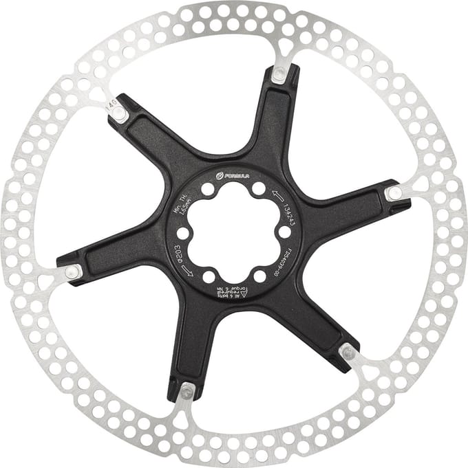 Formula remschijf remschijf 6-gaats, 2-delig zwart/zilver Diameter 140 mm