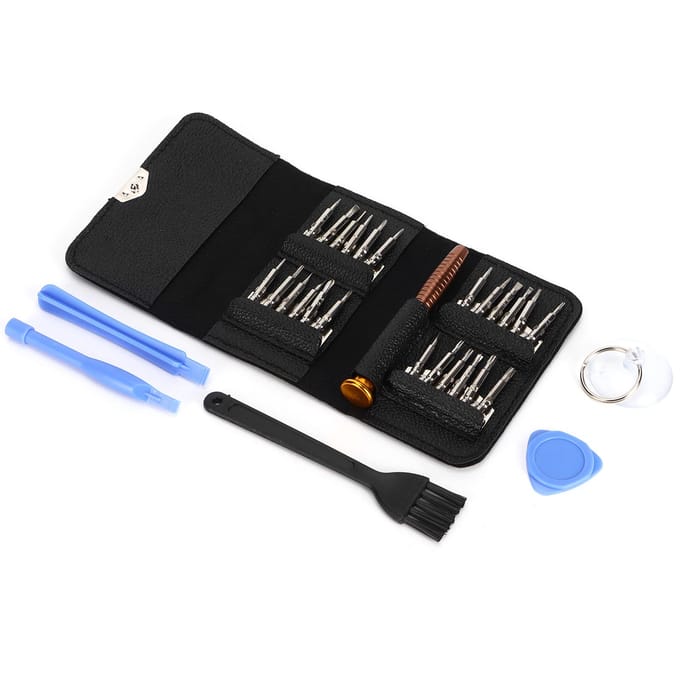 25 in 1 Multifunctionele Schroevendraaierset voor Mobiele Telefoon Bril Draagbare Reparatiegereedschapskit blue