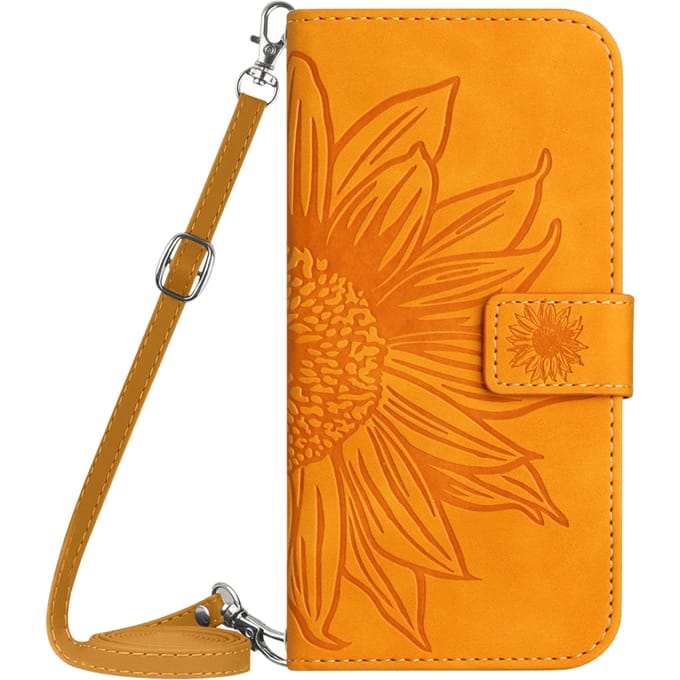 Mocaa Apple iPhone 17 Pro Sunflower Bookcase met Koord Geel