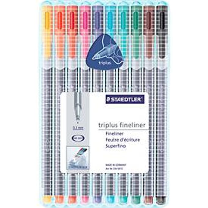 Fineliner Staedtler Triplus 334 assorti 0.3mm 10 stuks