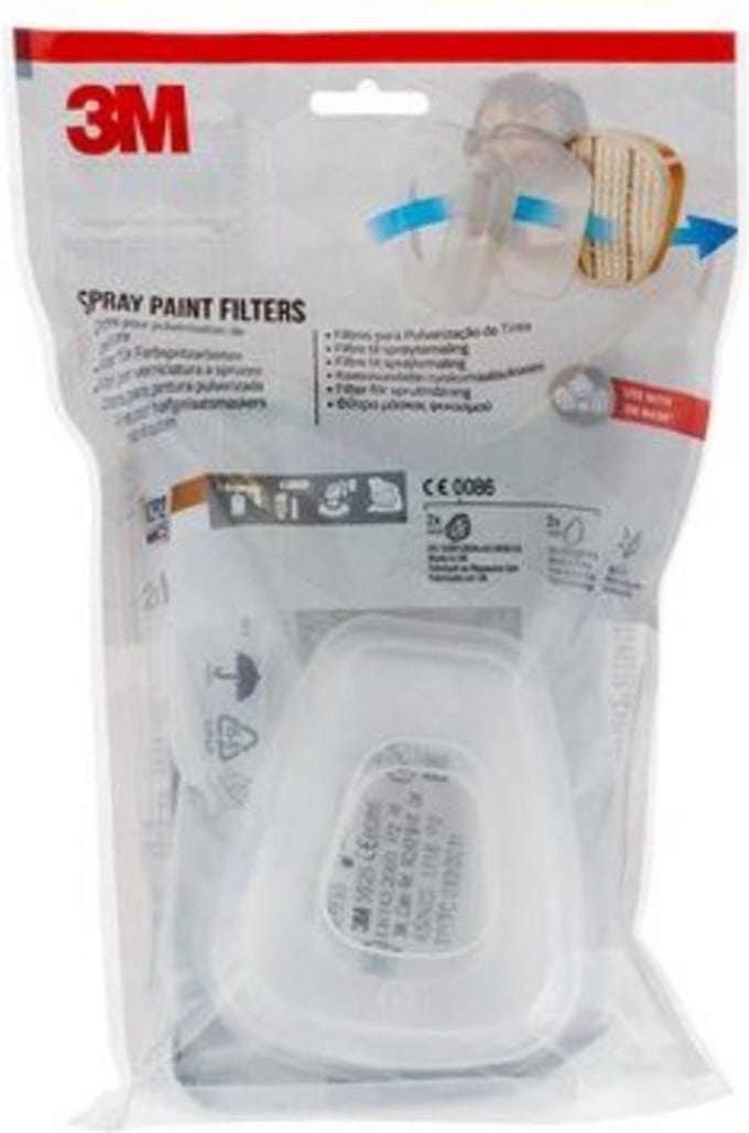 3M - Vervangingsfilter voor halfgelaatsmasker 6002C