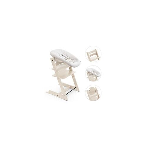 Stokke Tripp Trapp bundel kinderstoel met newbornset en babyset Vanilla White unisex