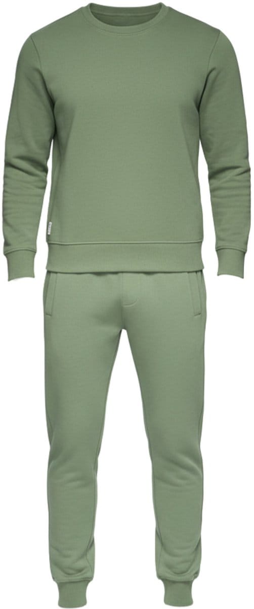 OMBRE Set - Katoen - Lange Mouw - Effen Groen M