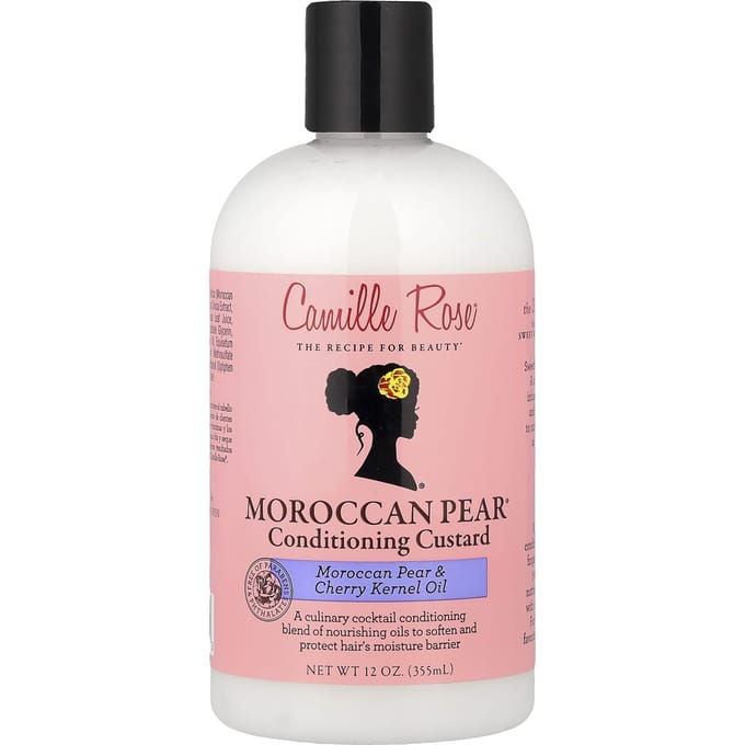 Camille Rose, Moroccan Pear®, Conditioning Custard, Marokkaanse Peer & Kerspitolie, 355 ml (12 oz) beige