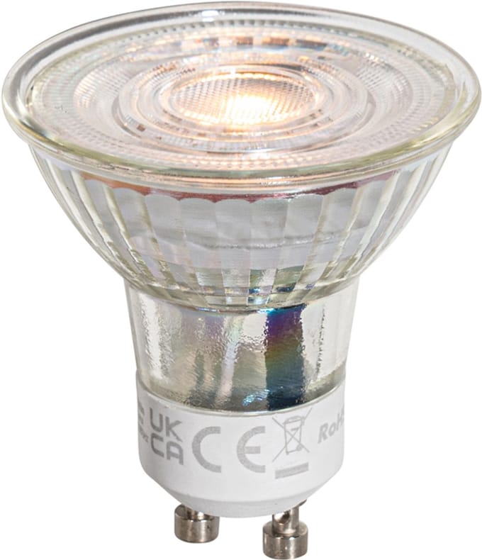 LUEDD GU10 50mm LED lamp helder 4.5W 360 lm 2700K