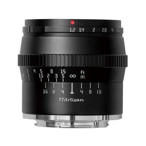 TTArtisan 50mm f/1.2  Sony E zwart