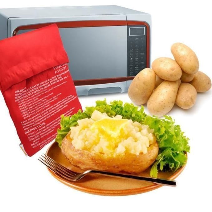 Papieren en bakvellen, Herbruikbare aardappelzak voor magnetron, Kookpan, Zakoven voor rijst