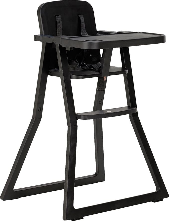 Puck Plain Kinderstoel - Zwart