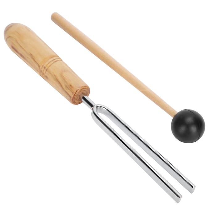256Hz Stemvork met Houten Hamer voor Fysisch Experiment Leren Zenuwtest beige