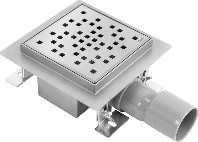Rea Dots - Lineaire Afvoer - Douchegoot - Geborsteld Staal - 120