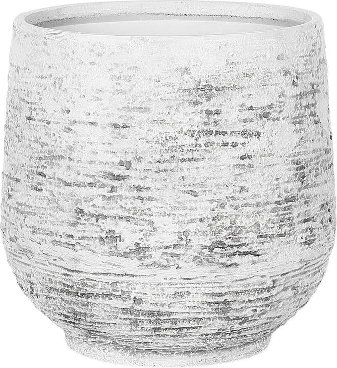DIONI - Plantenbak - Lichtgrijs - 48 cm - Klei-vezelmengsel