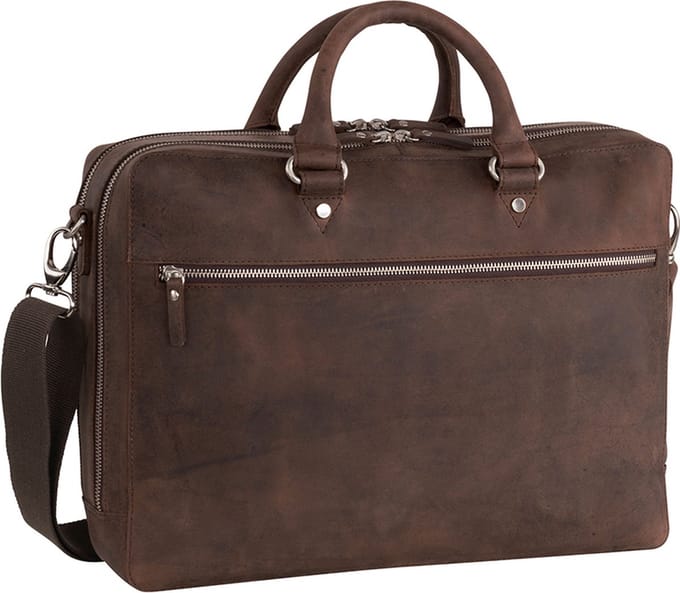 Leonhard Heyden Laptoptas / Laptoptas - 15 inch - Leer - Salisbury - Bruin