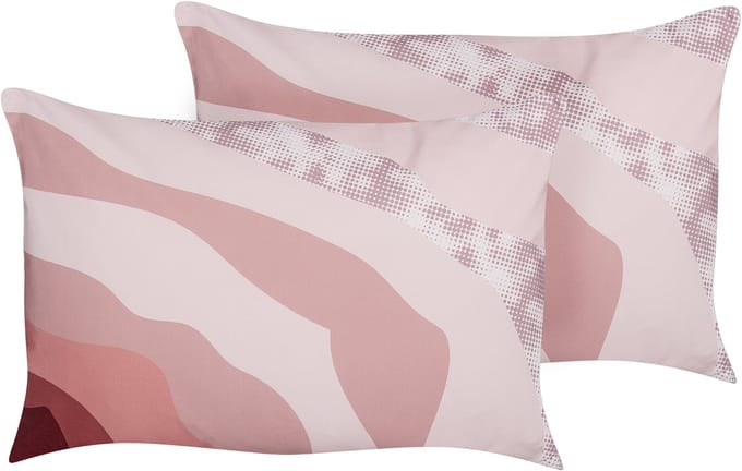 CAMPEI - Tuinkussen set van 2 - Pastelroze - 40 x 60 cm - Polyester
