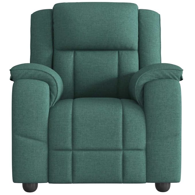 vidaXL - Fauteuil - verstelbaar - stof - donkergroen