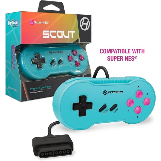 Hyperkin Premium Hyper Beach Snes Sfc Controller Scout