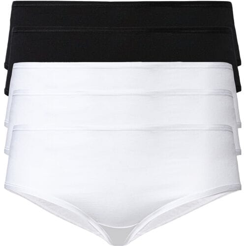 ESMARA 5 dames hipsters (Zwart/wit, XL (48/50))