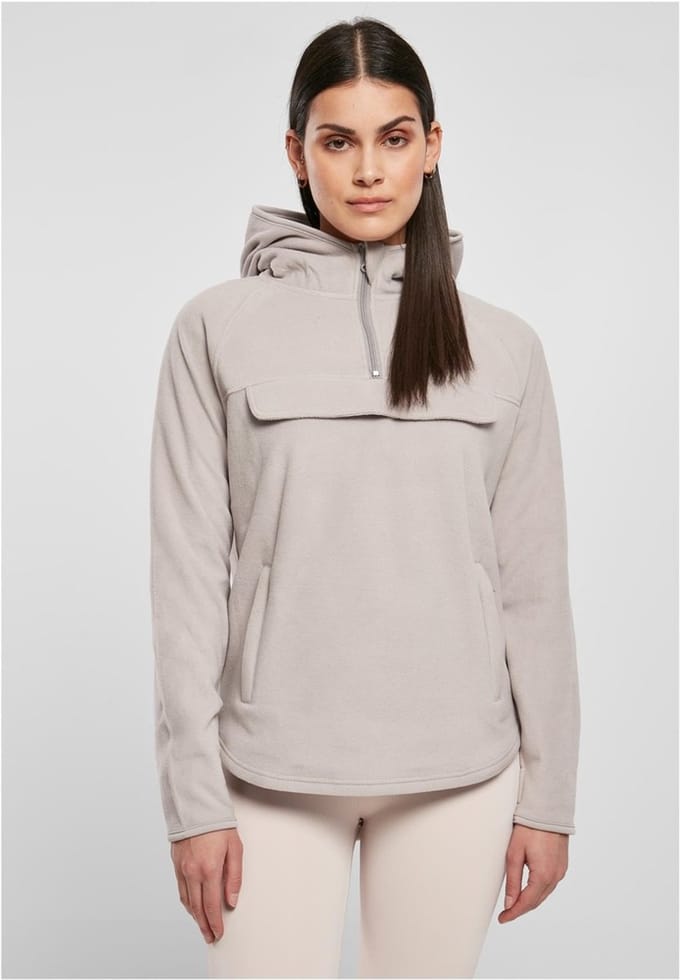 Urban Classics - Polar Fleece Pull Over Hoodie/trui - S - Grijs