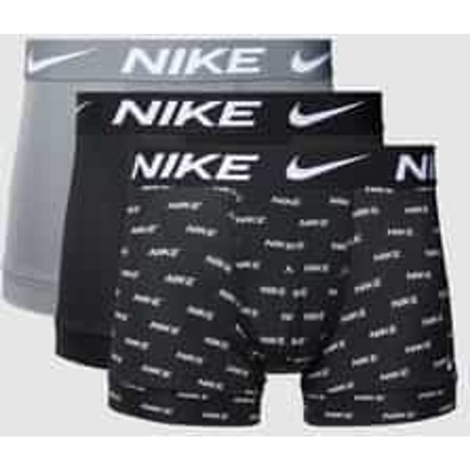 Nike Dri-FIT Essential Micro Trunk Boxershort Verpakking 3 Stuks Heren-Zwart,Grijs