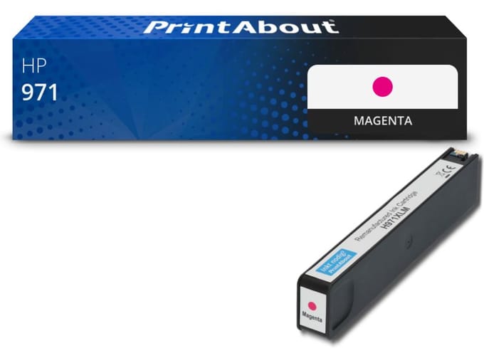 PrintAbout huismerk Inktcartridge 971 (CN623AE) Magenta Geschikt voor HP