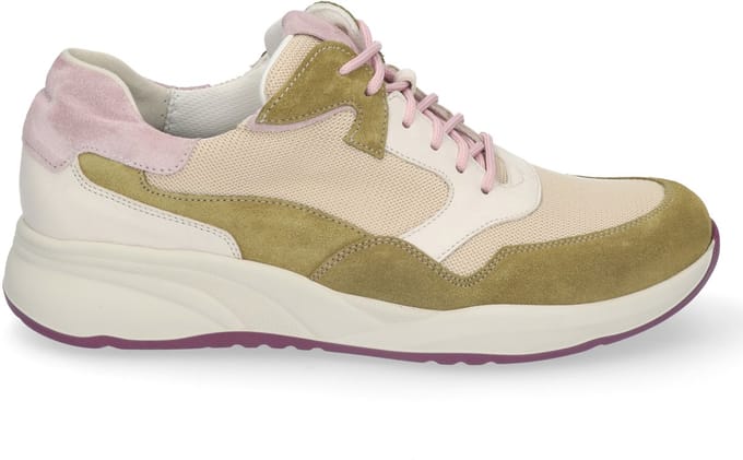 Durea suède groene dames sneakers - Fleur