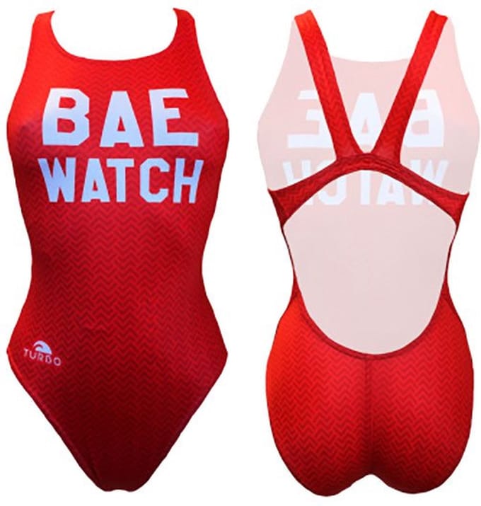 Turbo Bae Watch Zwemkleding Rood L Vrouw