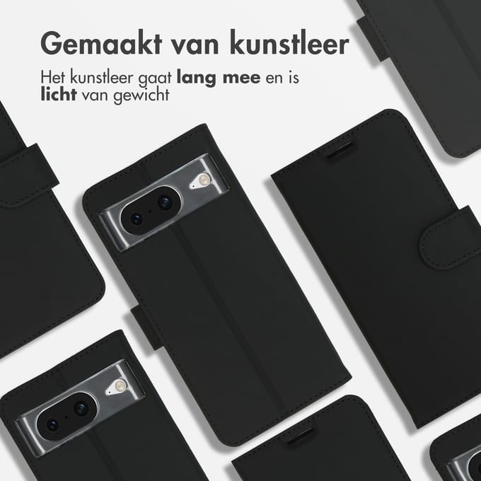 Accezz Hoesje - Geschikt voor Google Pixel 8 - Wallet Softcase Bookcase - Zwart