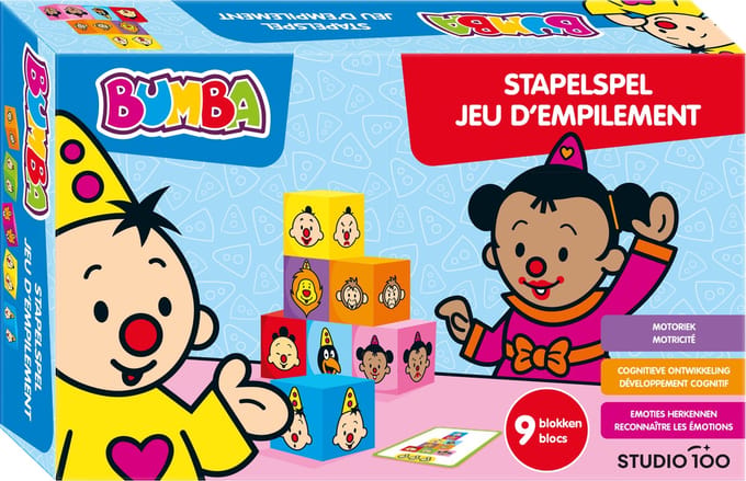 Bumba - Spel - Stapelspel met blokken - Leer emoties kennen