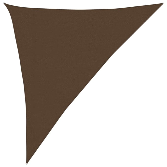 vidaXL - Zonnezeil - 160 - g/m² - 3x4x5 - m - HDPE - bruin