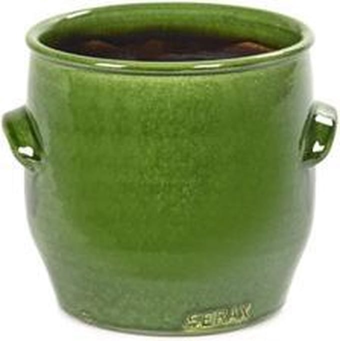 Serax Bloempot Sierpot Handles Groen D 16 cm H 16 cmcm
