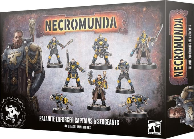 Beeldje Games Workshop Necromunda : Palanite Enforcer Captains & Sergents