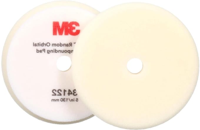 Polijstspons - Schuimrubber pad - Auto polijsten - Geen hologrammen - 130 mm - Wit