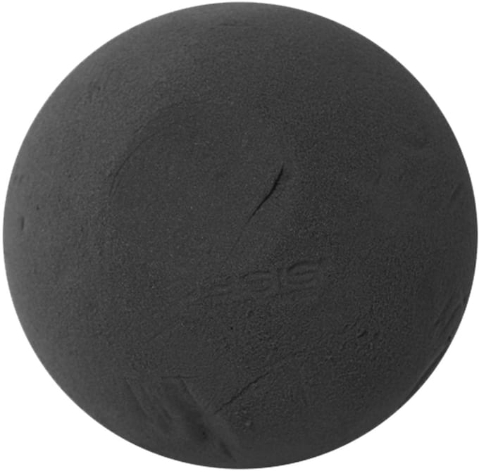 Steekschuim bal plug-in materiaal zwart Ø20cm