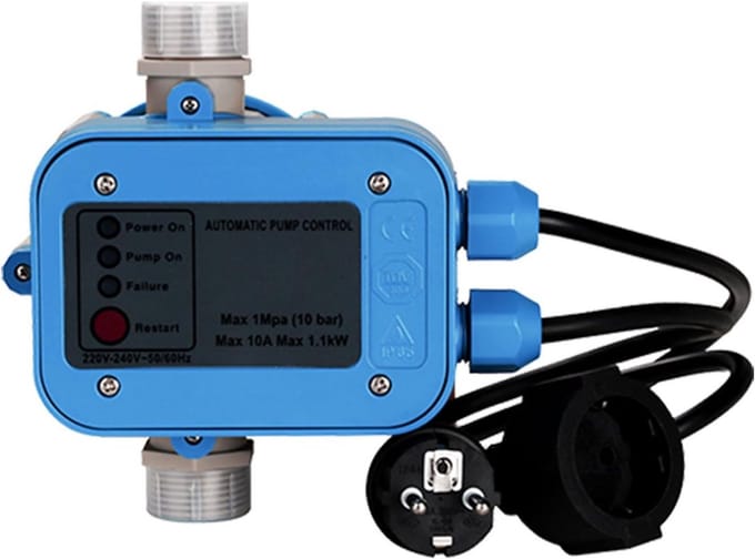Elektronische Drukschakelaar voor Waterpomp 1100W - 4800L/u - IP65