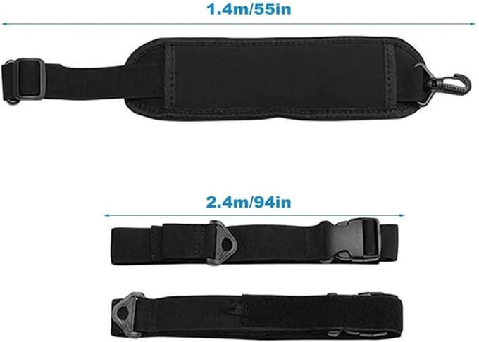 Ronte - Draagriem voor surfplank en paddleboard, verstelbare nylon strap, skateboard schouderdrager