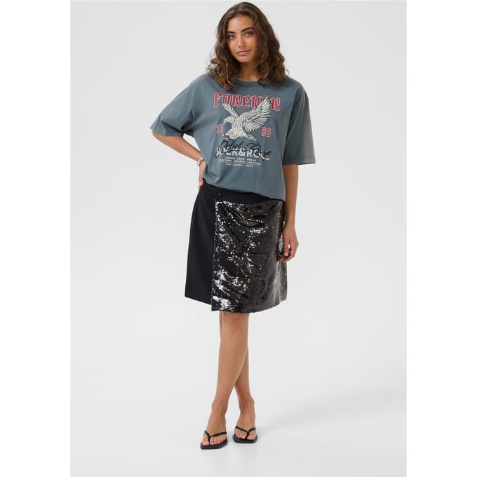 Korte damesrok CULTURE Clara Sequin